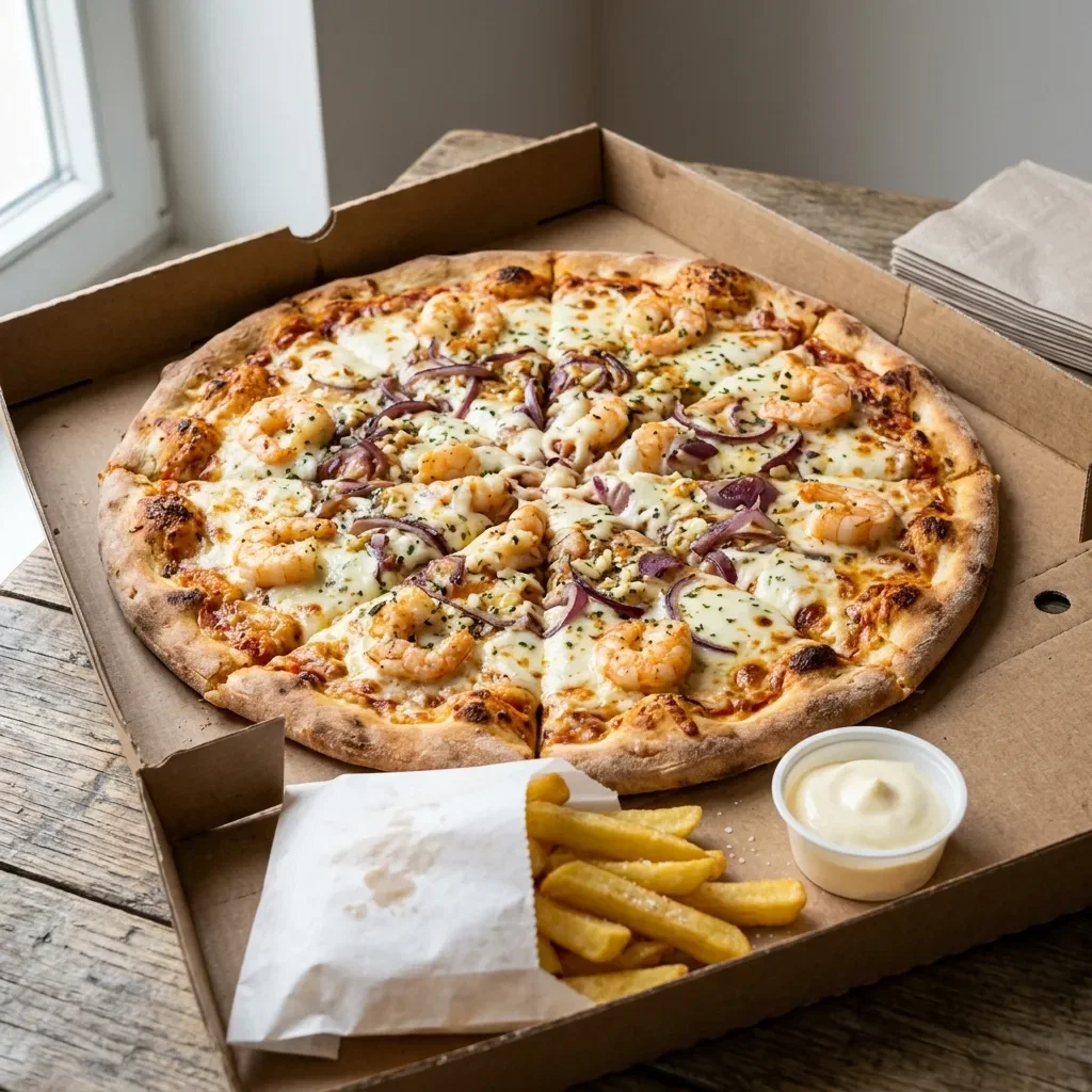 Pizza scampi royal large