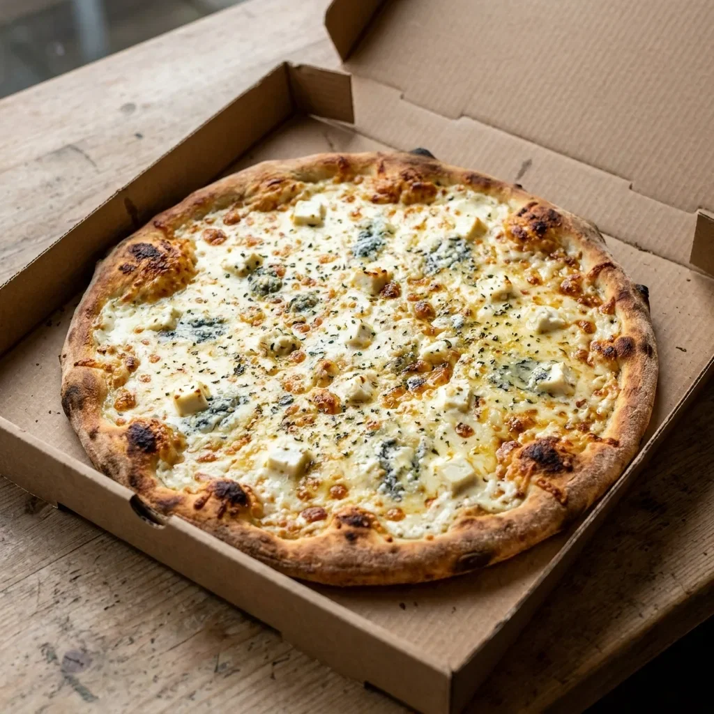 Pizza creamy cheese large