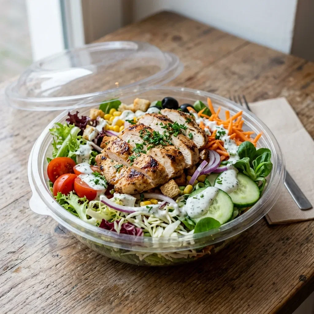 Salade mix kip grill