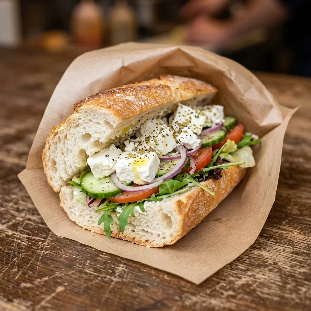 Vegetarisch broodje feta