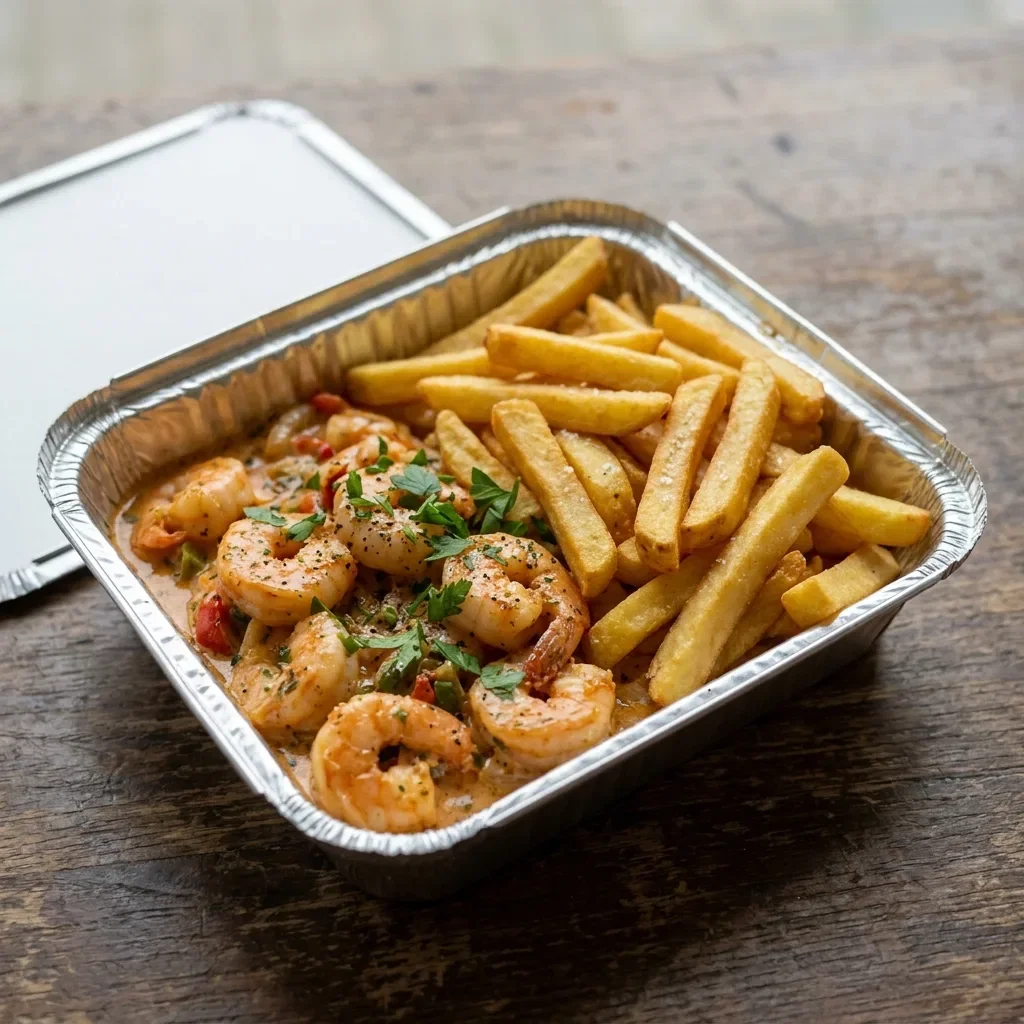 Scampi schotel