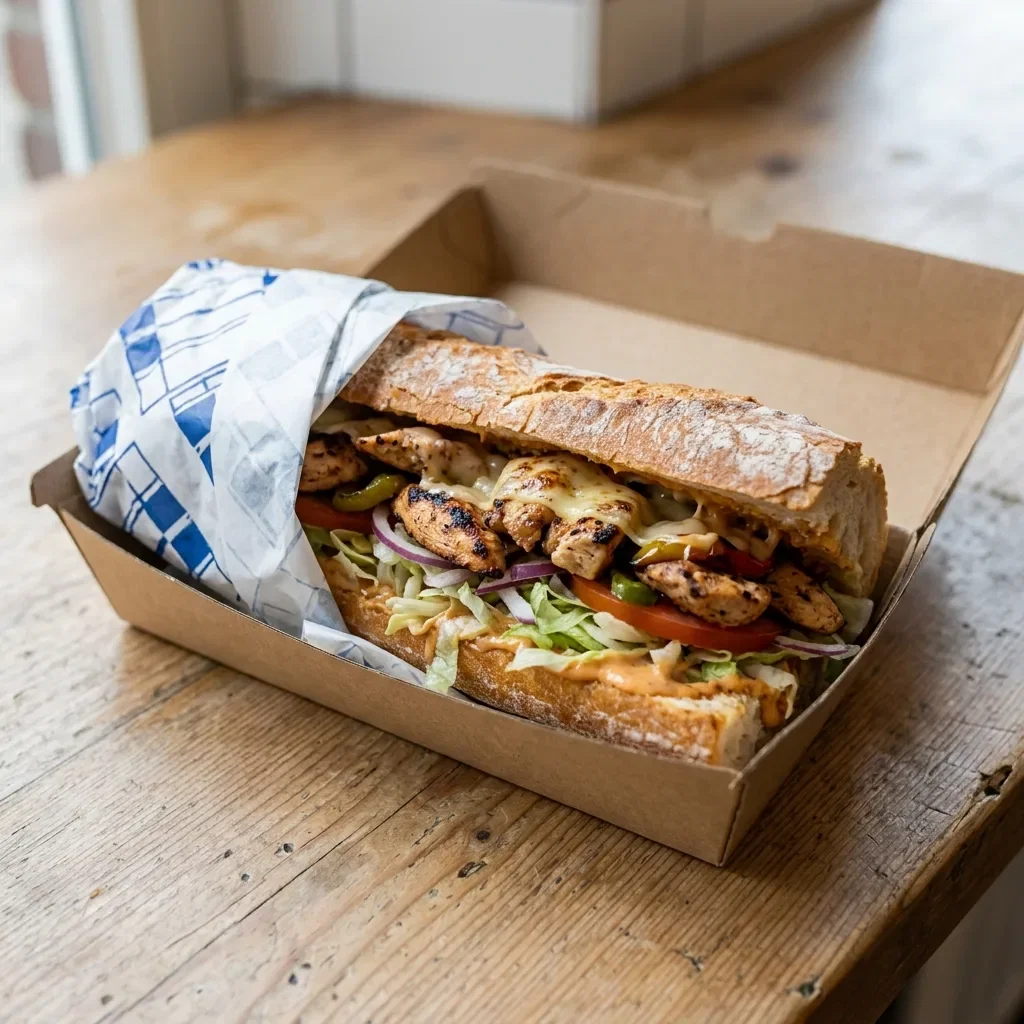 Franse brood kip grill