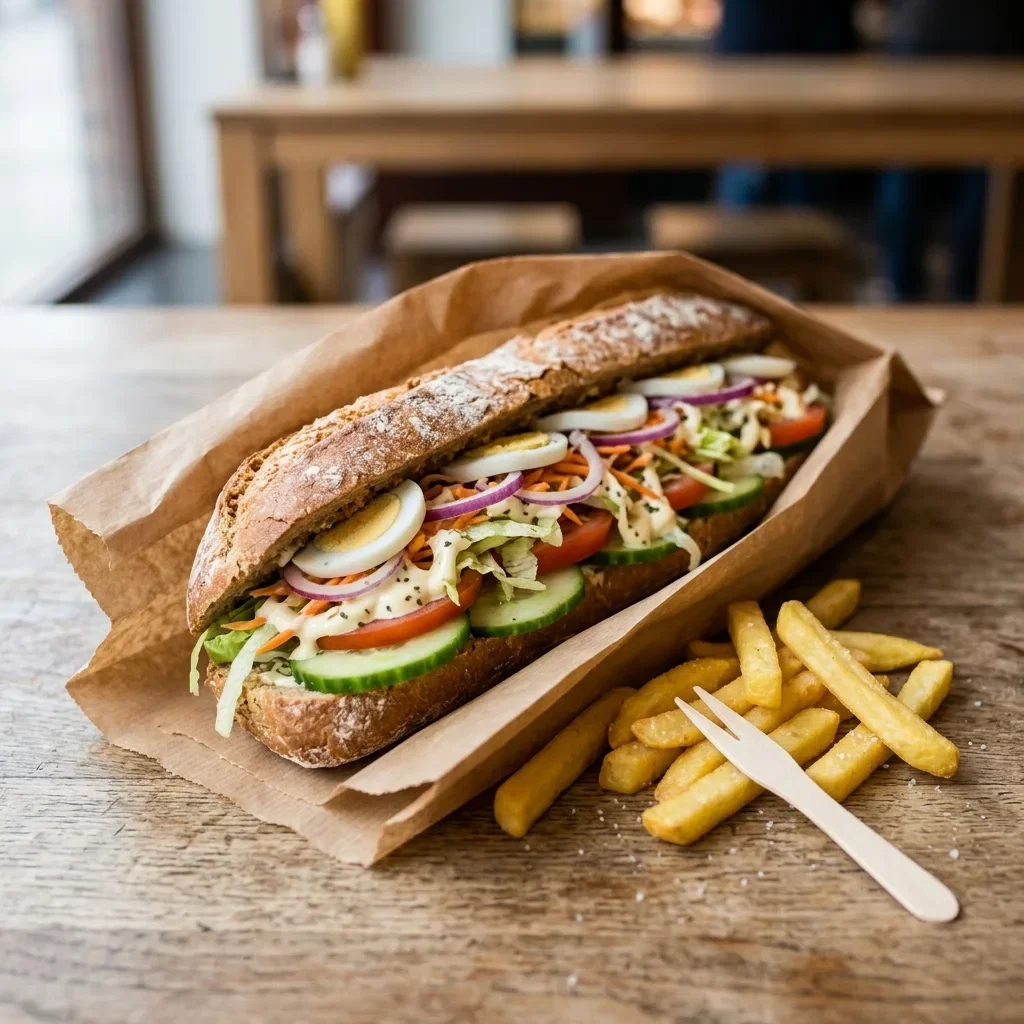 Vegetarisch broodje groot