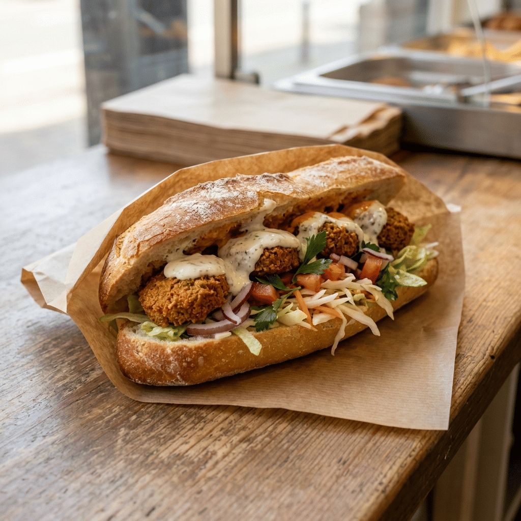 Broodje veggie falafel klein