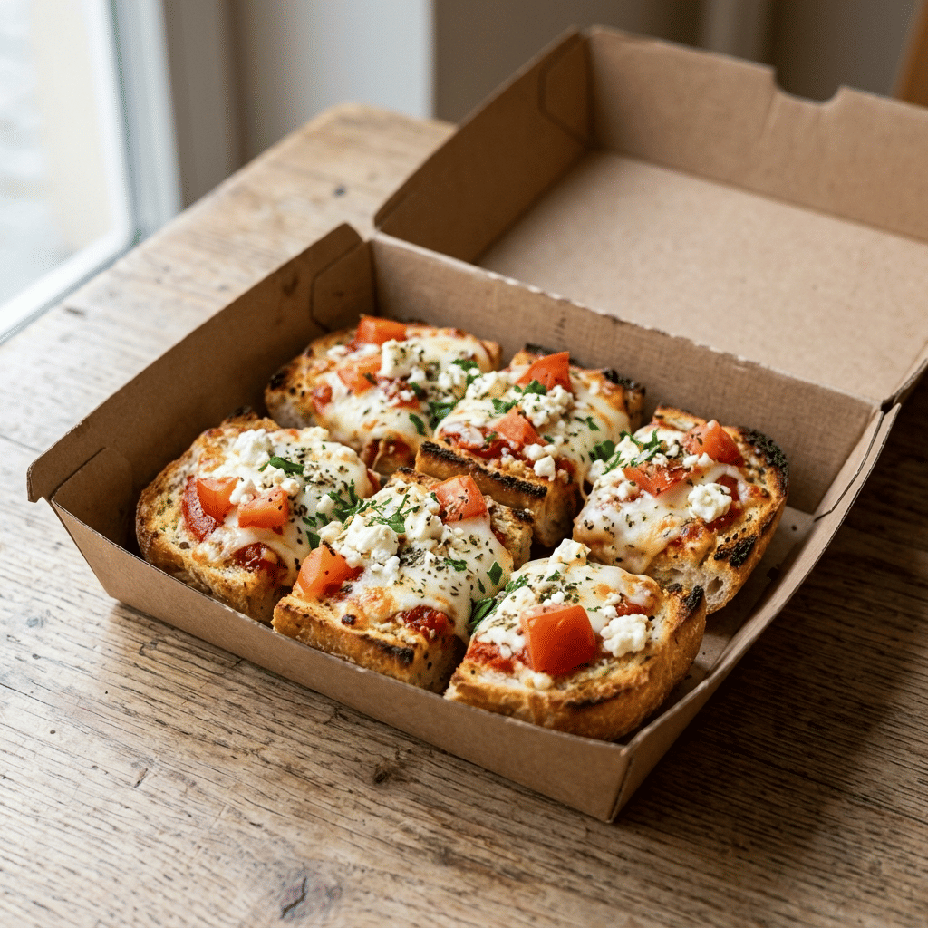 Lookbroodjes met feta en tomaat