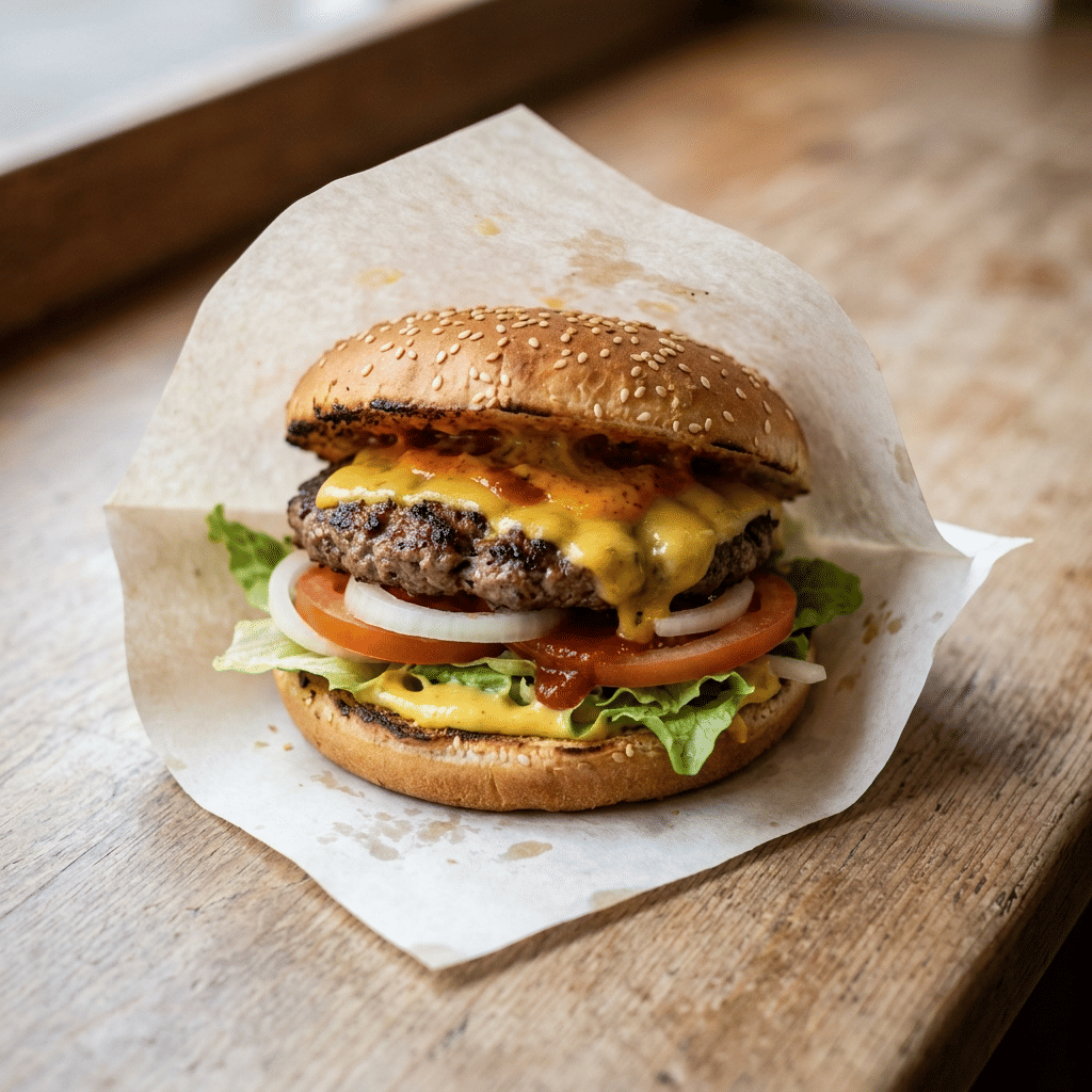 Cheddar burger