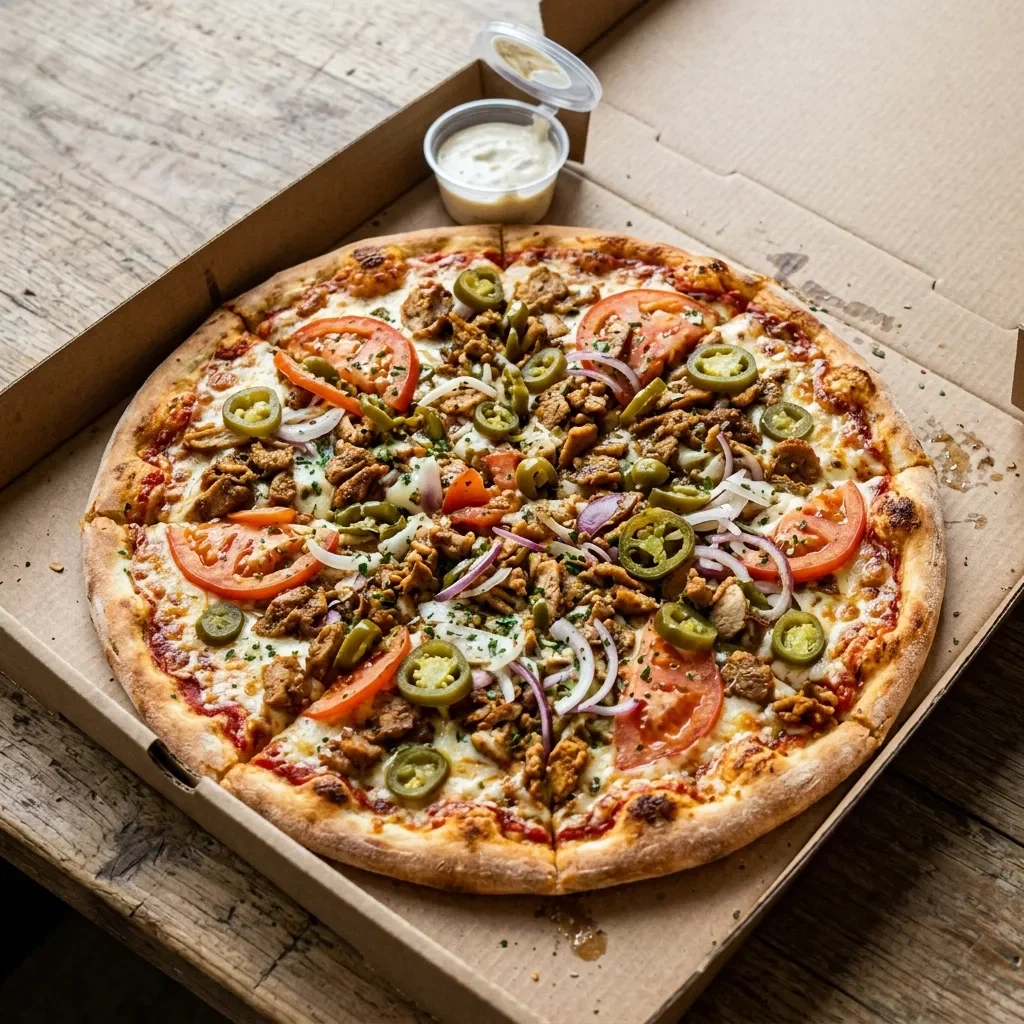 Spicy pizza large