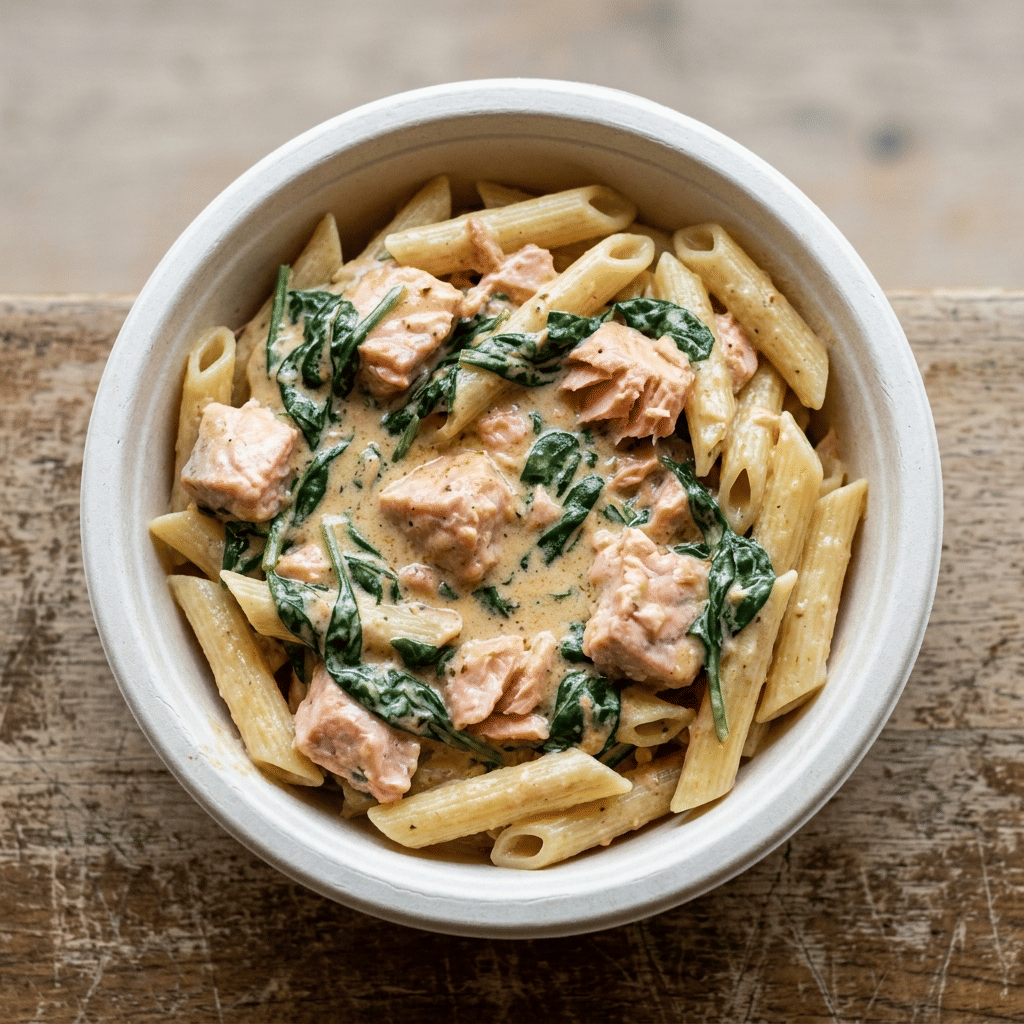 Pasta Salmo spinacce