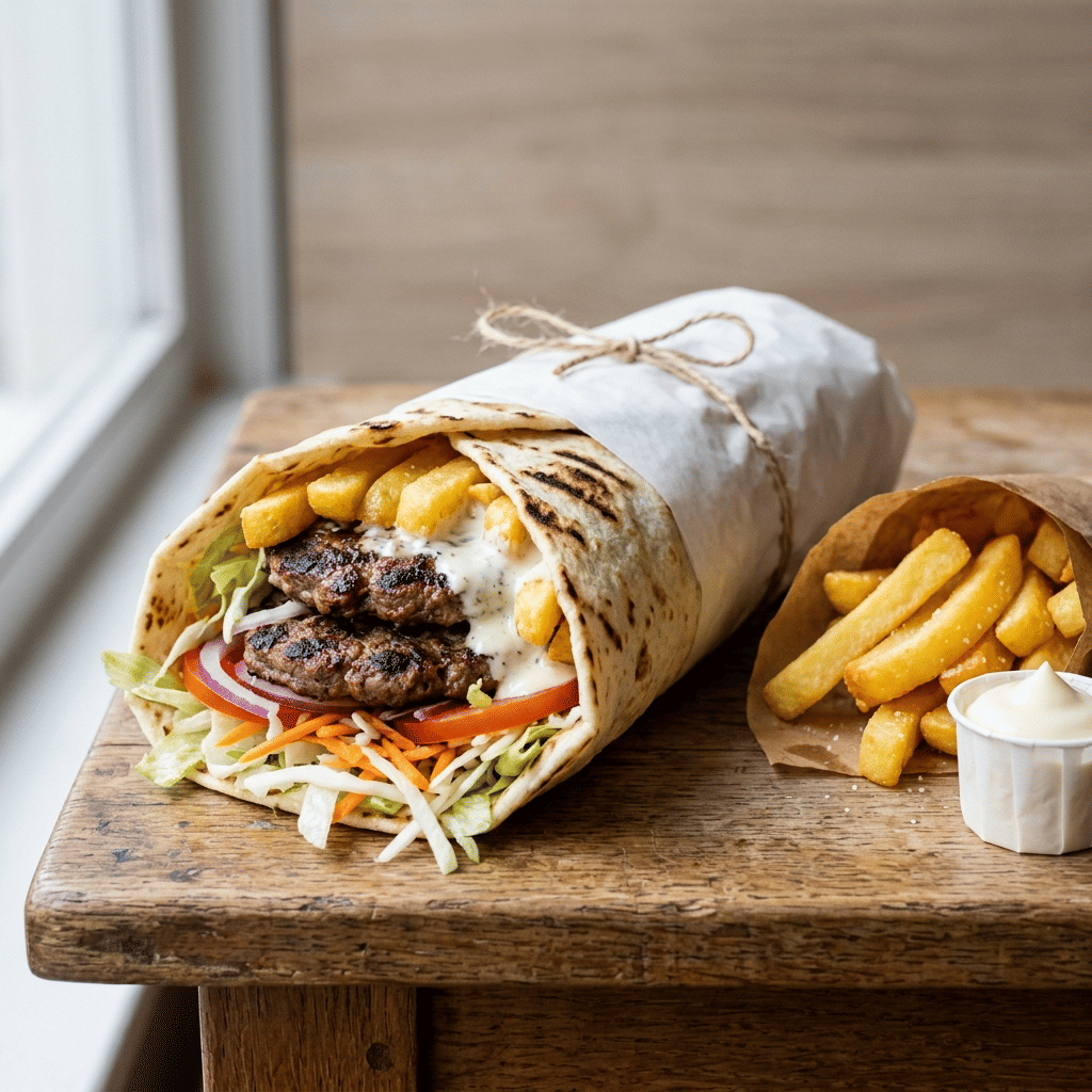 Durum Dubbel hamburger