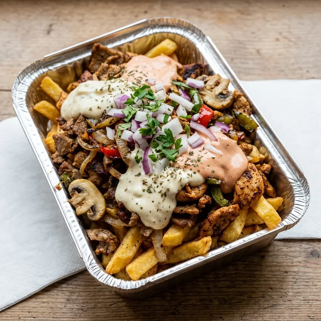 Friet shoarma mix speciaal