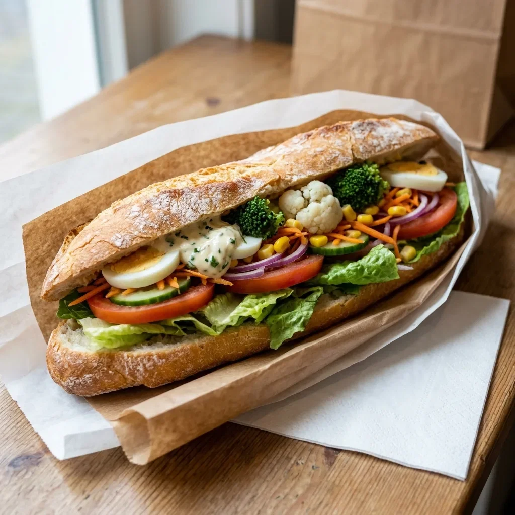 Broodje vegetarisch groot