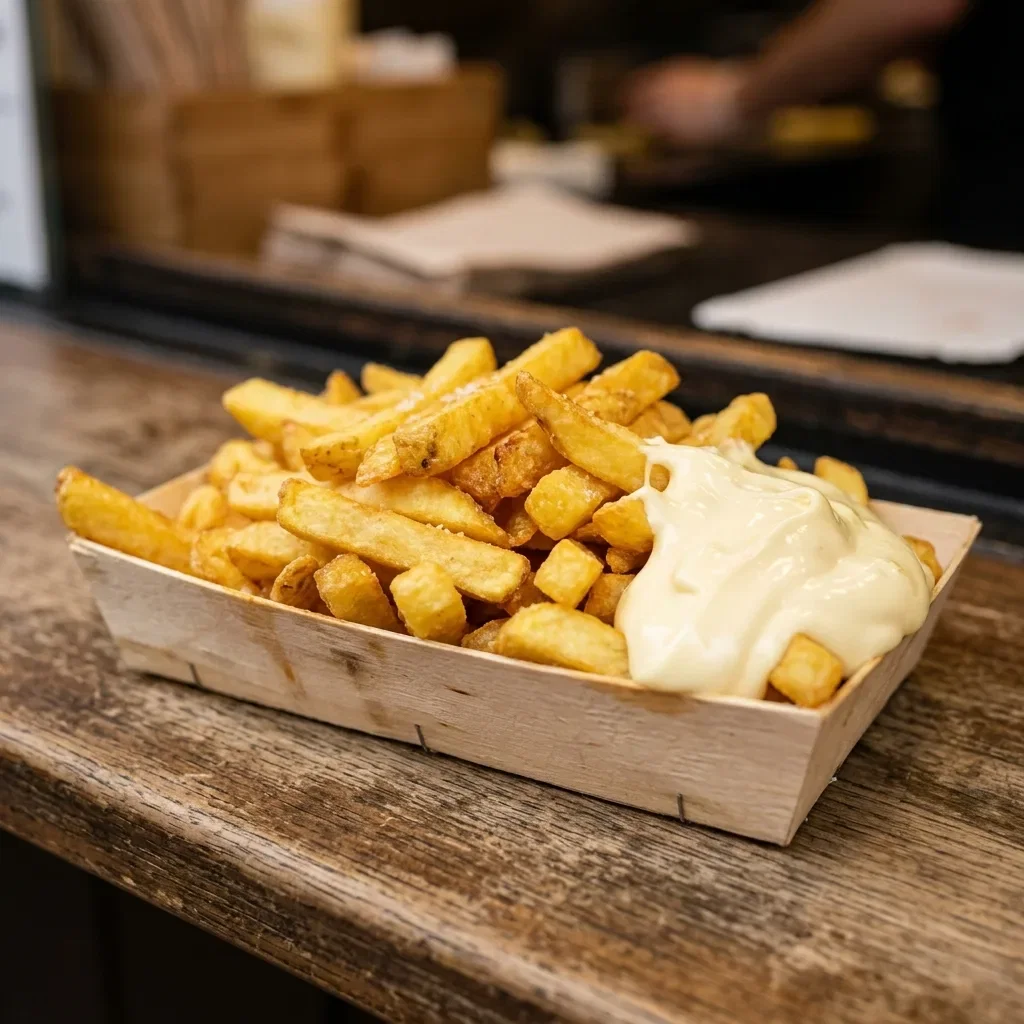 Friet met saus