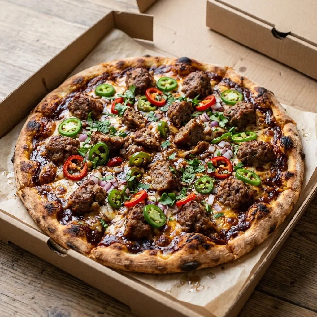 Hot bbq meatballs large