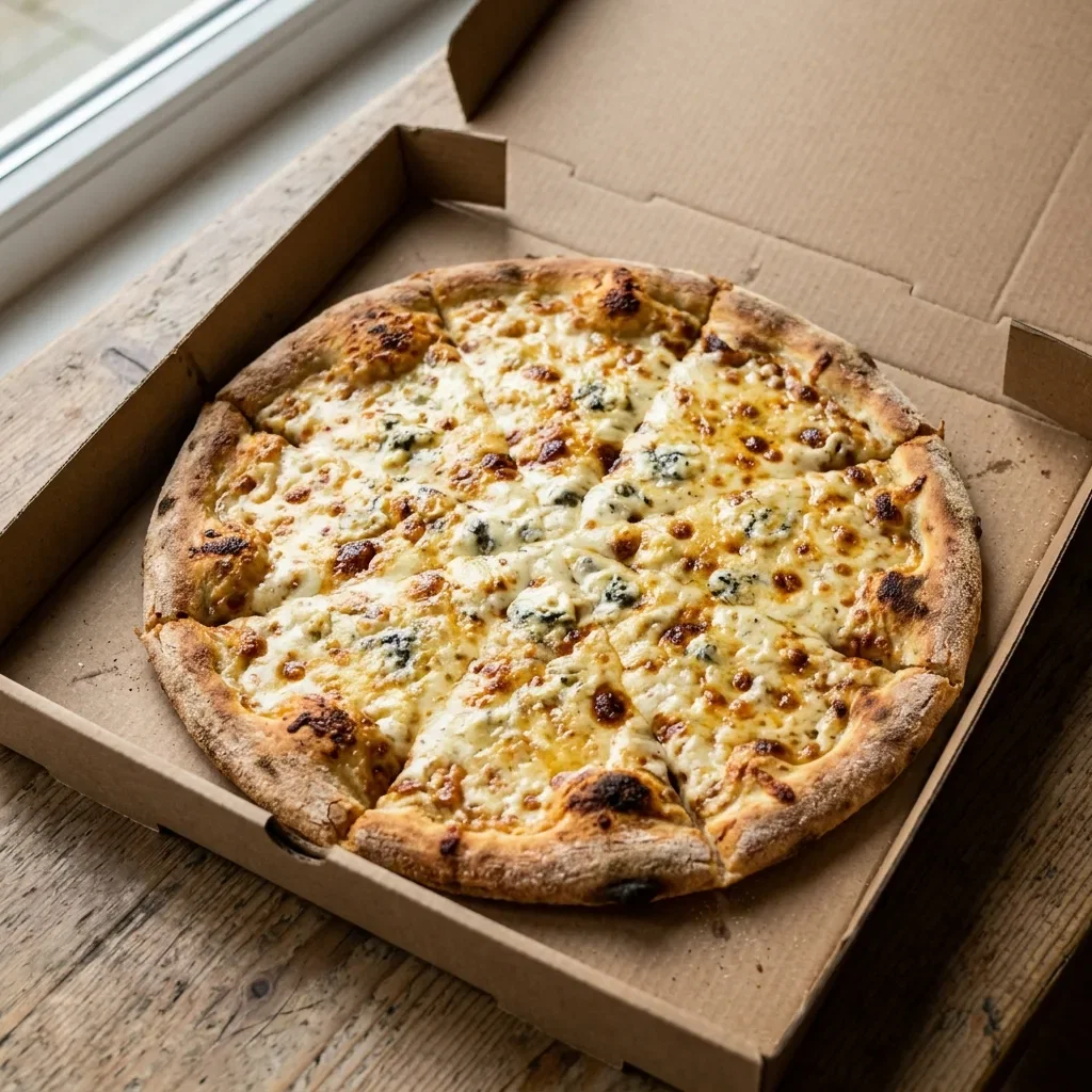 Pizza creamy cheese medium