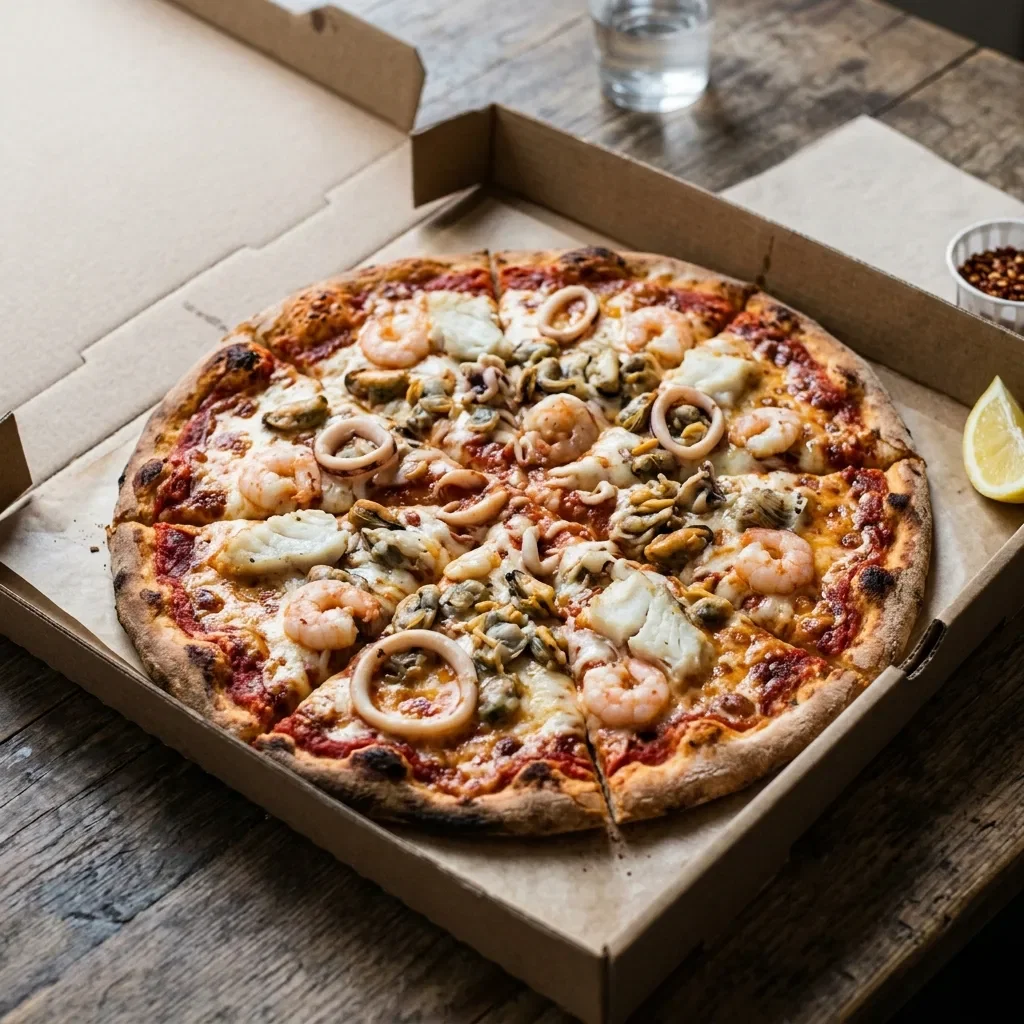 Pizza seafood medium