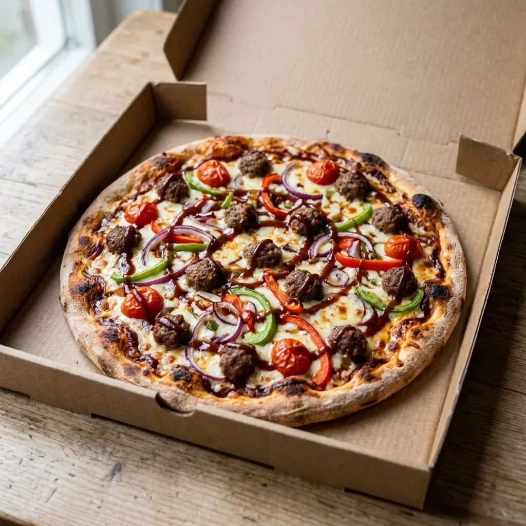 Pizza bbq meatballs medium