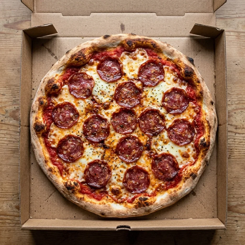 Pizza salami medium