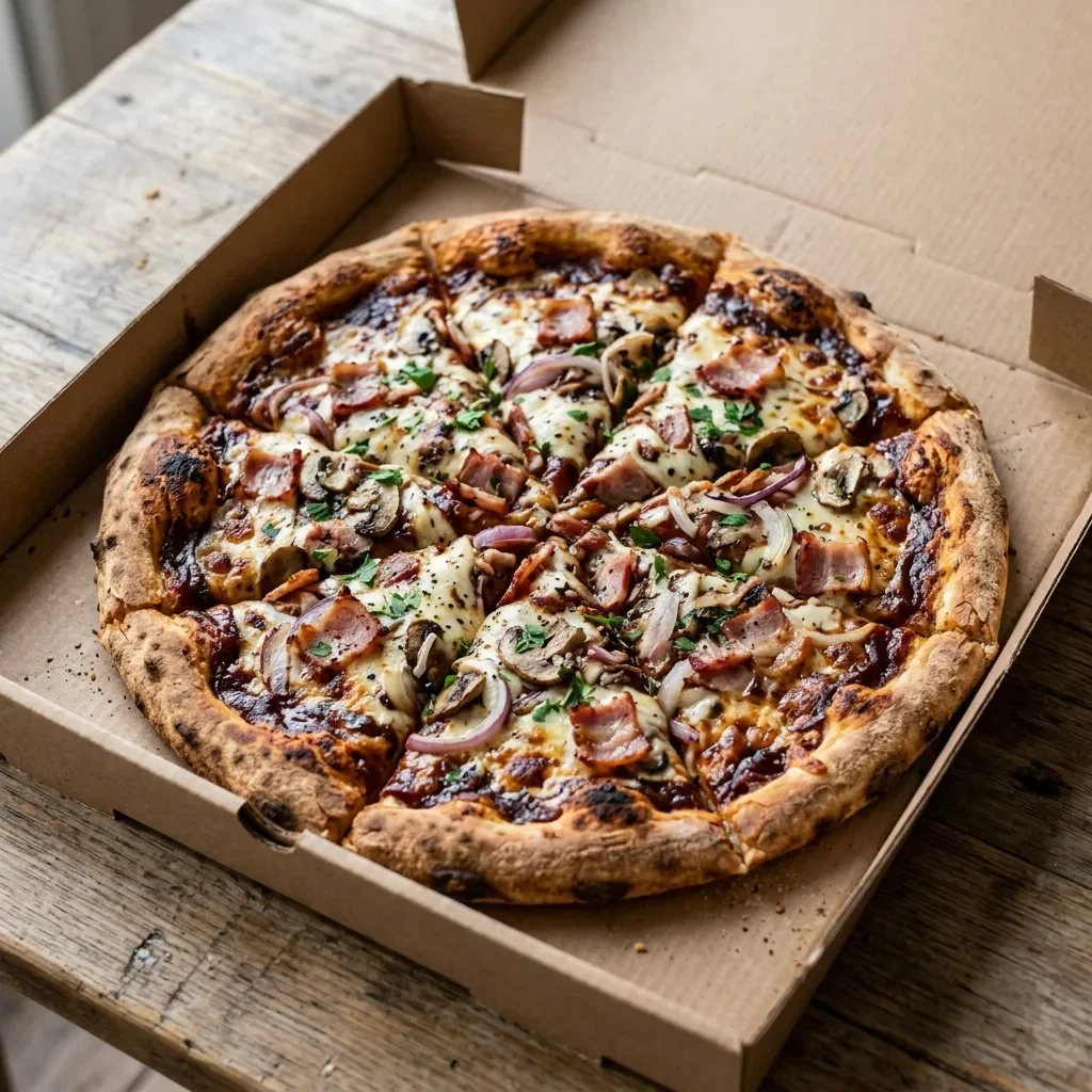 Pizza bacon deluxe bbq large
