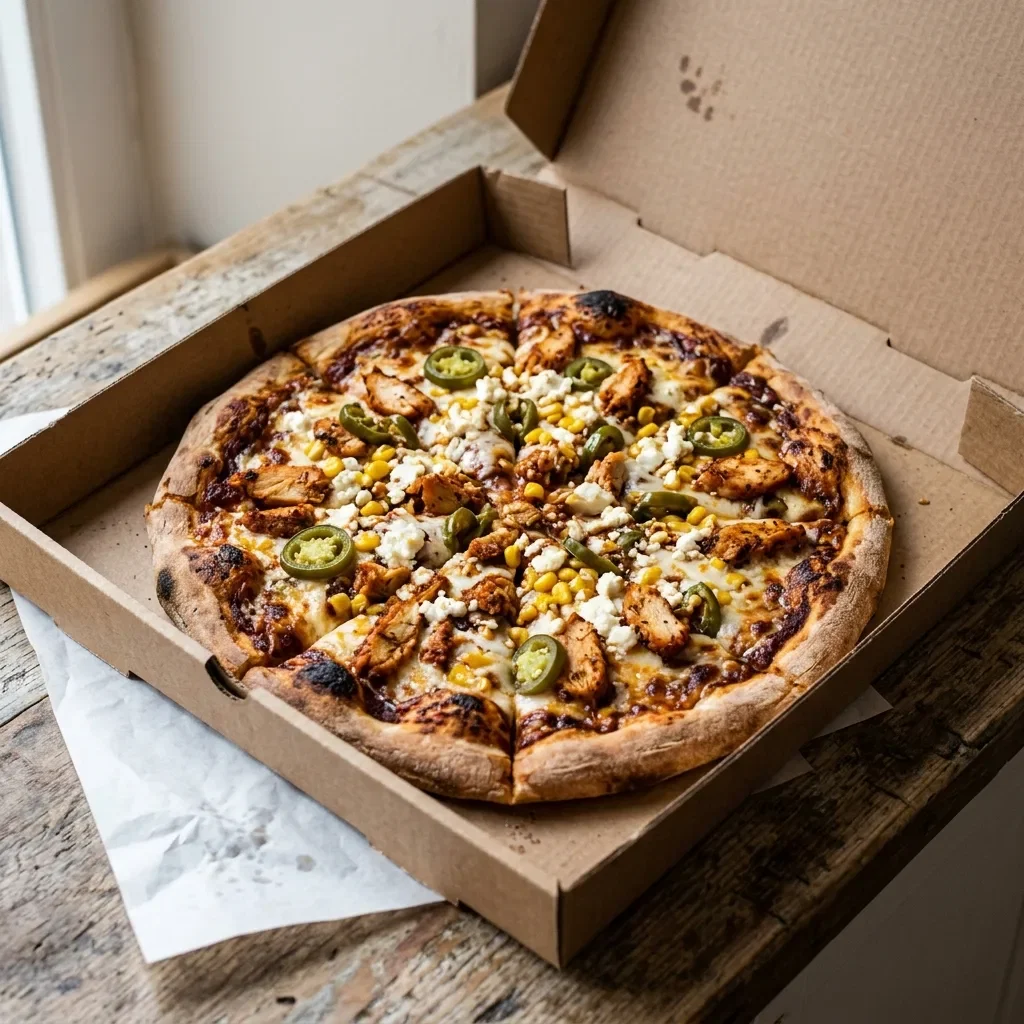 Pizza spicy chicken bbq medium