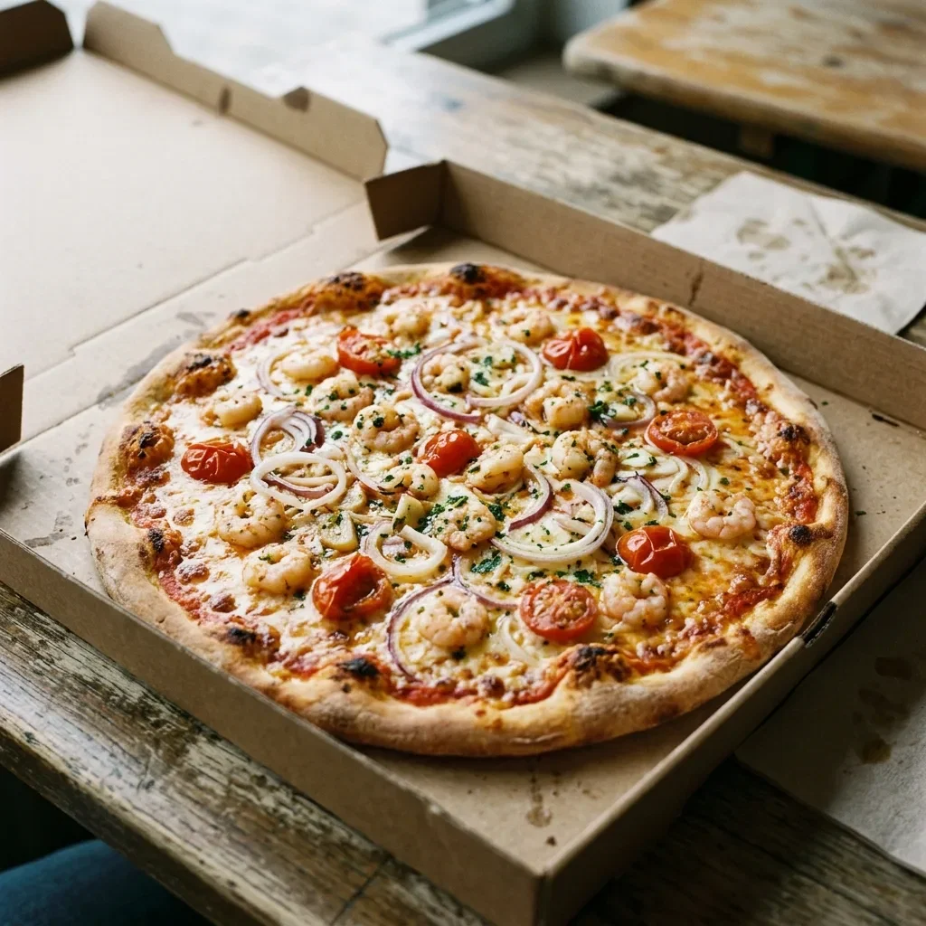 Pizza scampi mampi medium