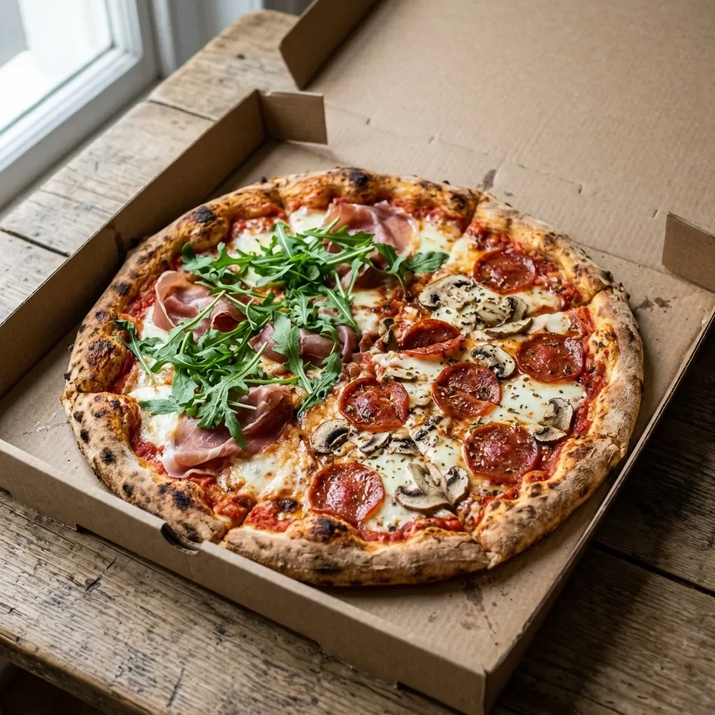 Pizza fifty fifty large