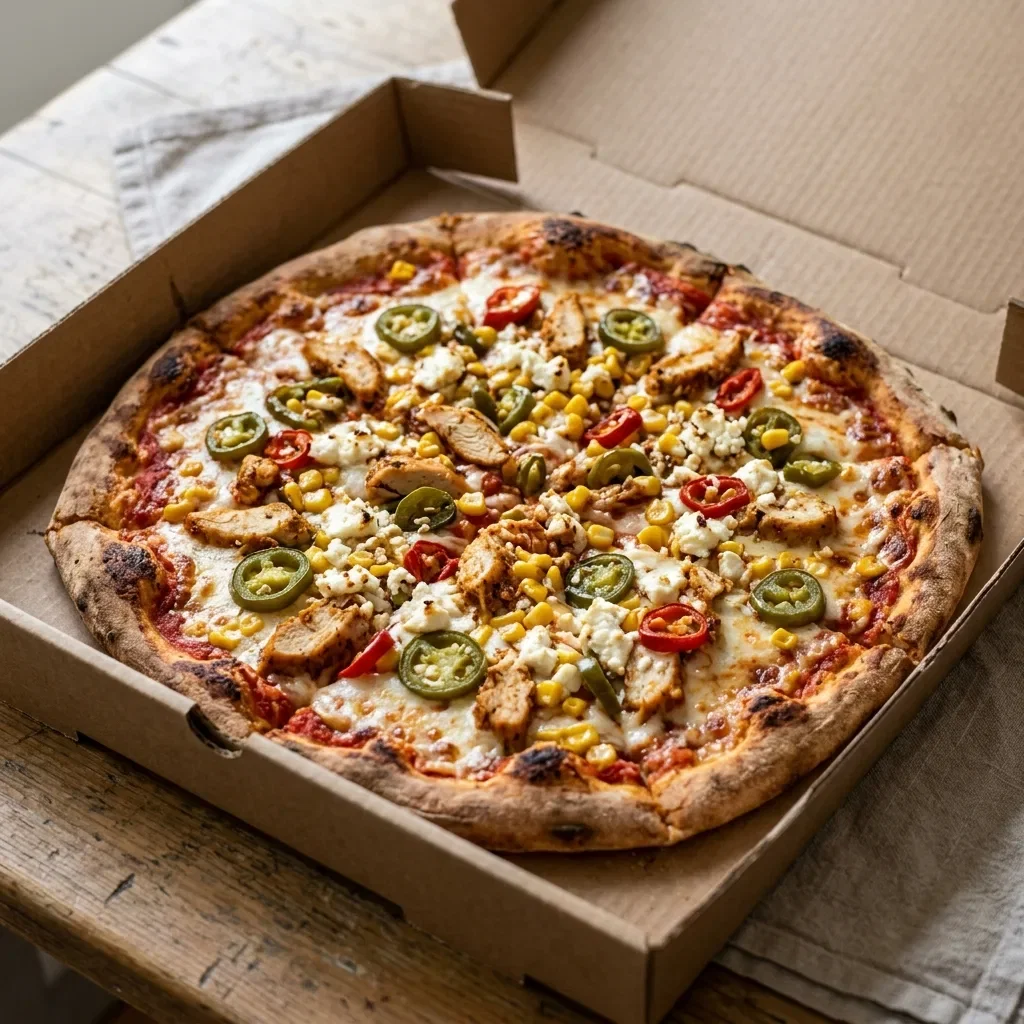 Pizza spicy chicken large