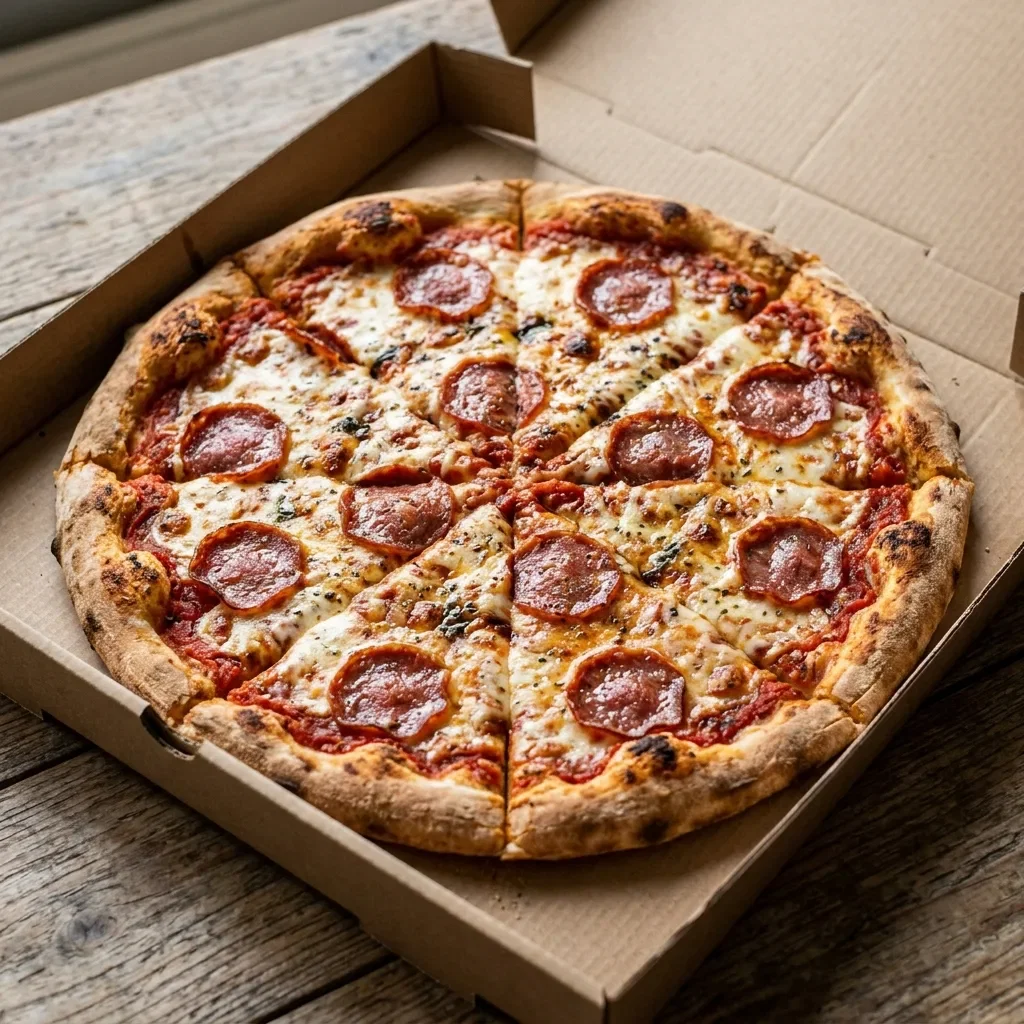 Pizza salami large