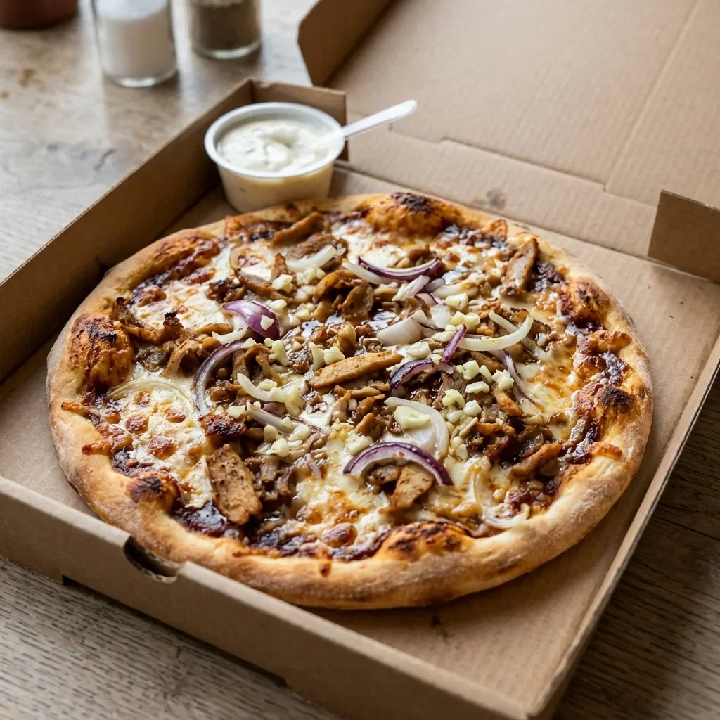 Pizza kebab bbq small