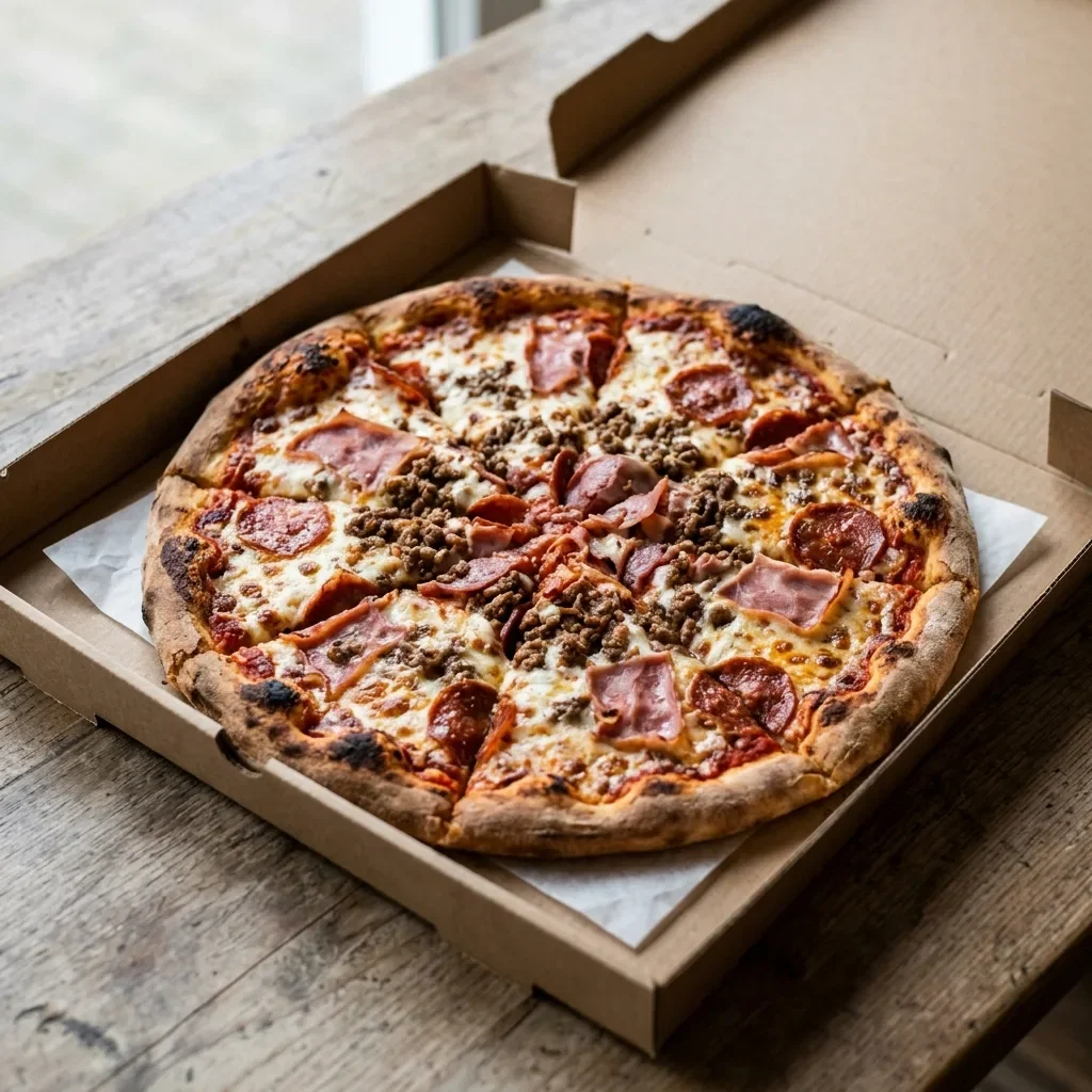 Pizza meat lovers large