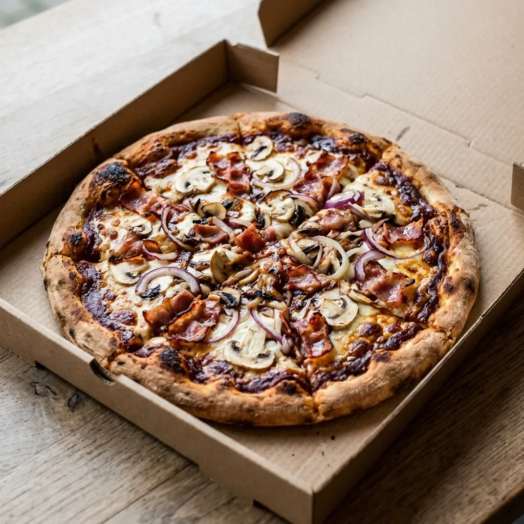 Pizza bacon deluxe bbq medium