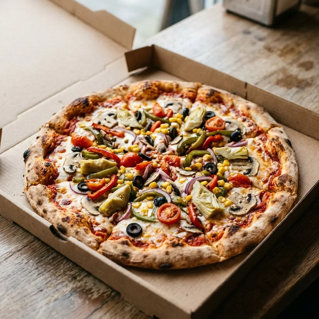 Pizza veggie large
