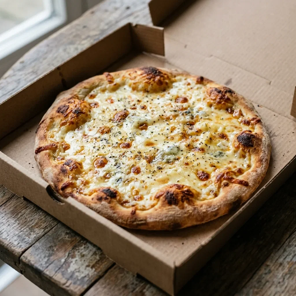 Pizza creamy cheese small