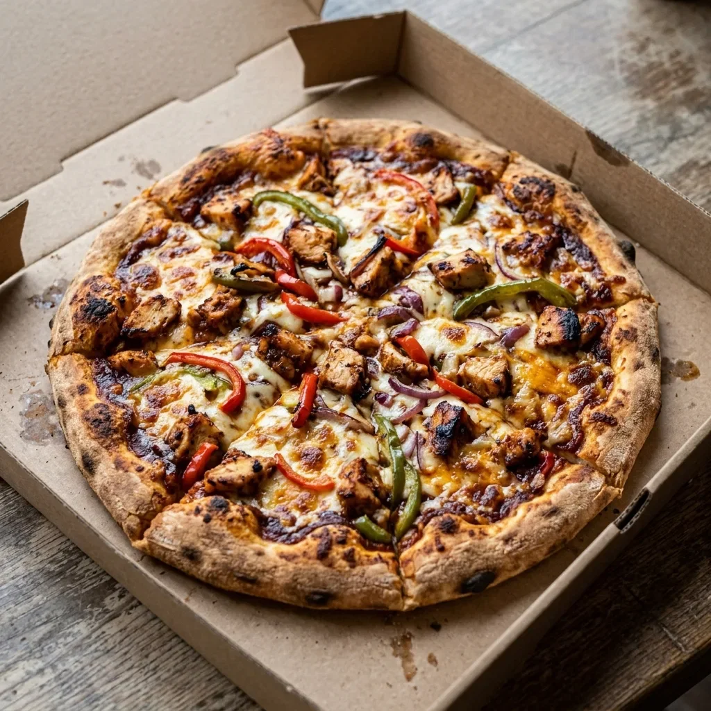 Pizza chicken bbq medium