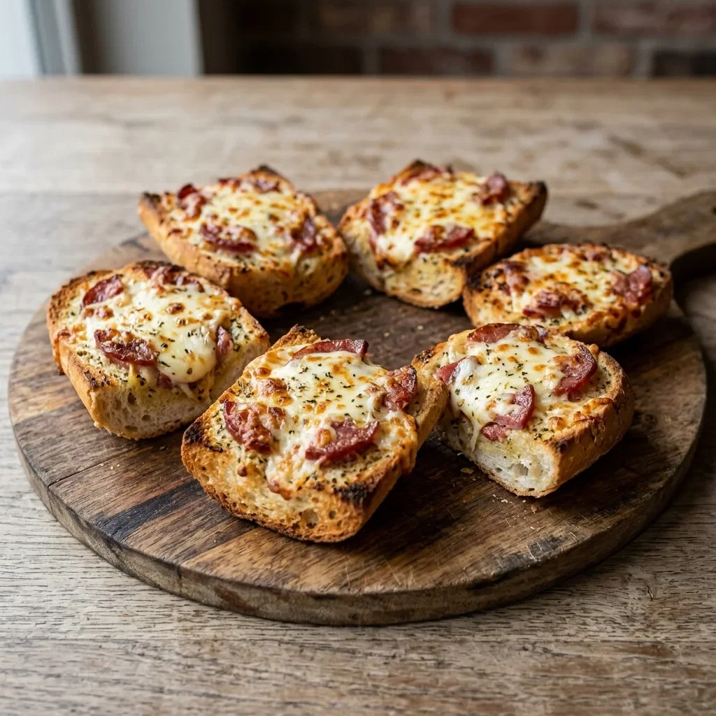 Lookbrood met salami en kaas