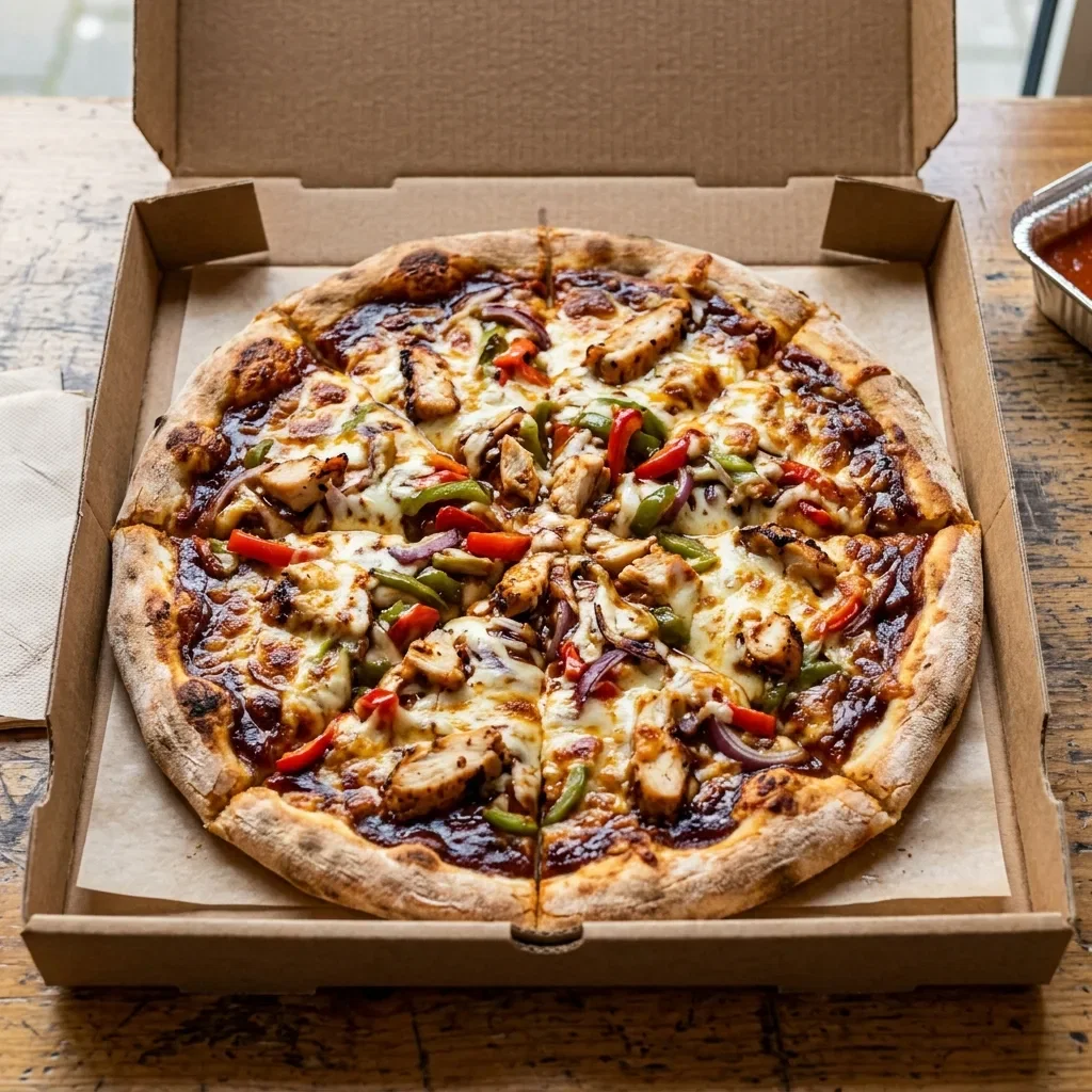 Pizza chicken bbq large