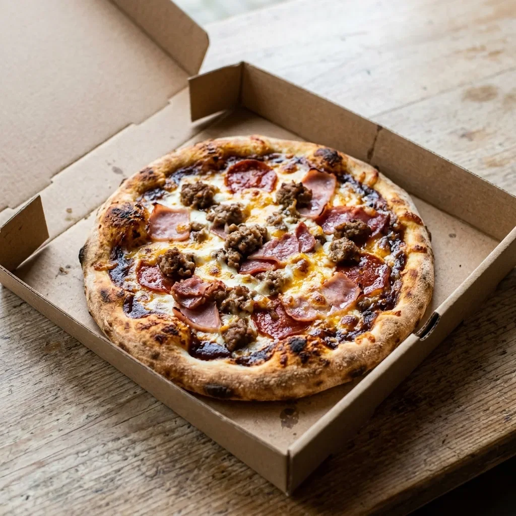 Pizza meat lovers bbq small