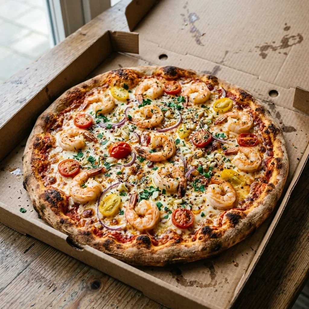 Pizza scampi mampi large