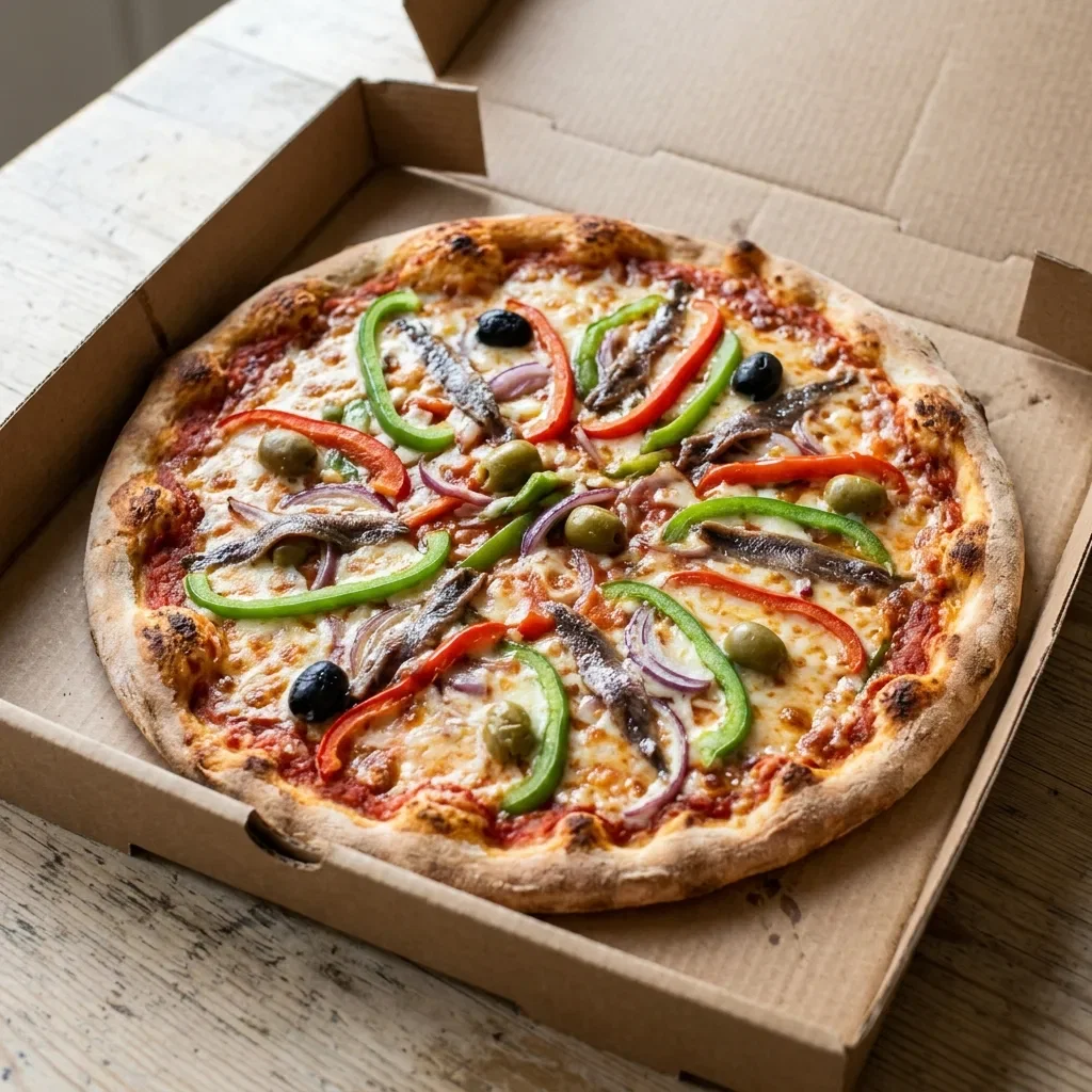 Pizza anchovy medium