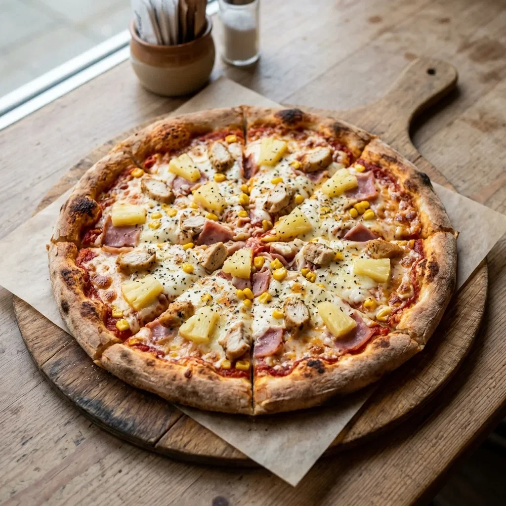 Pizza hawaii deluxe medium