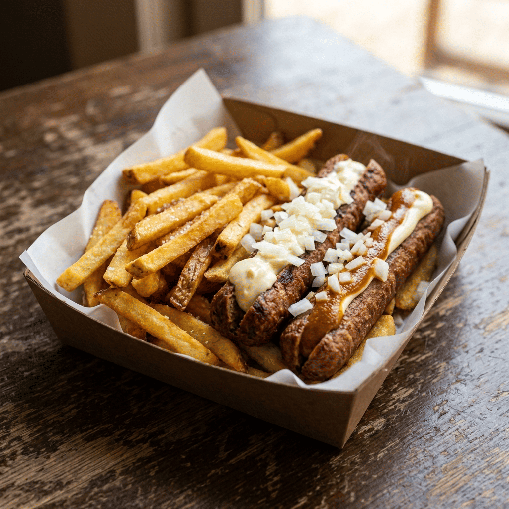 Frikandel met friet