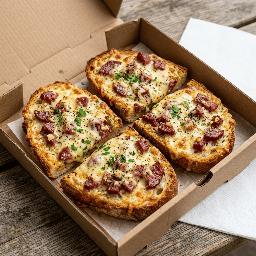 Salami dips met kaas