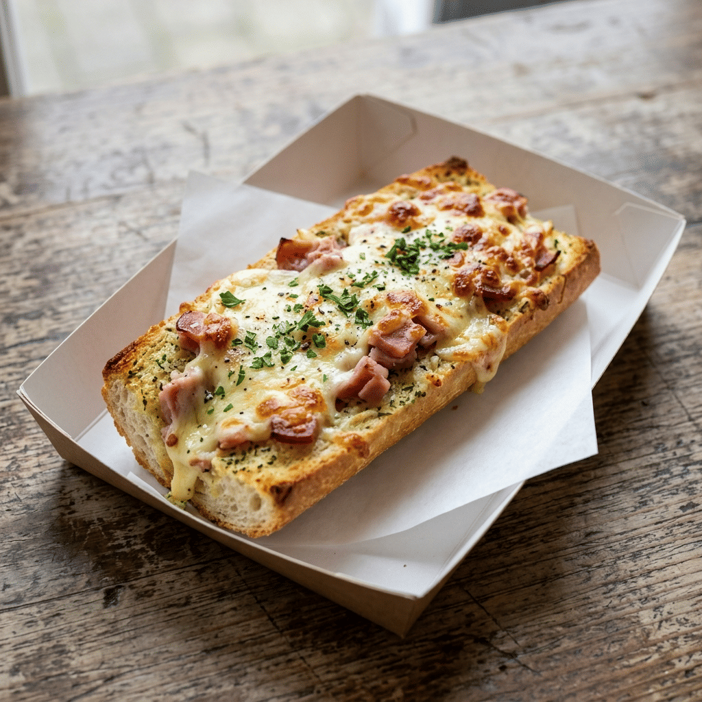 Lookbrood met kaas en ham
