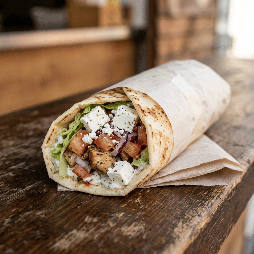 Durum pita feta
