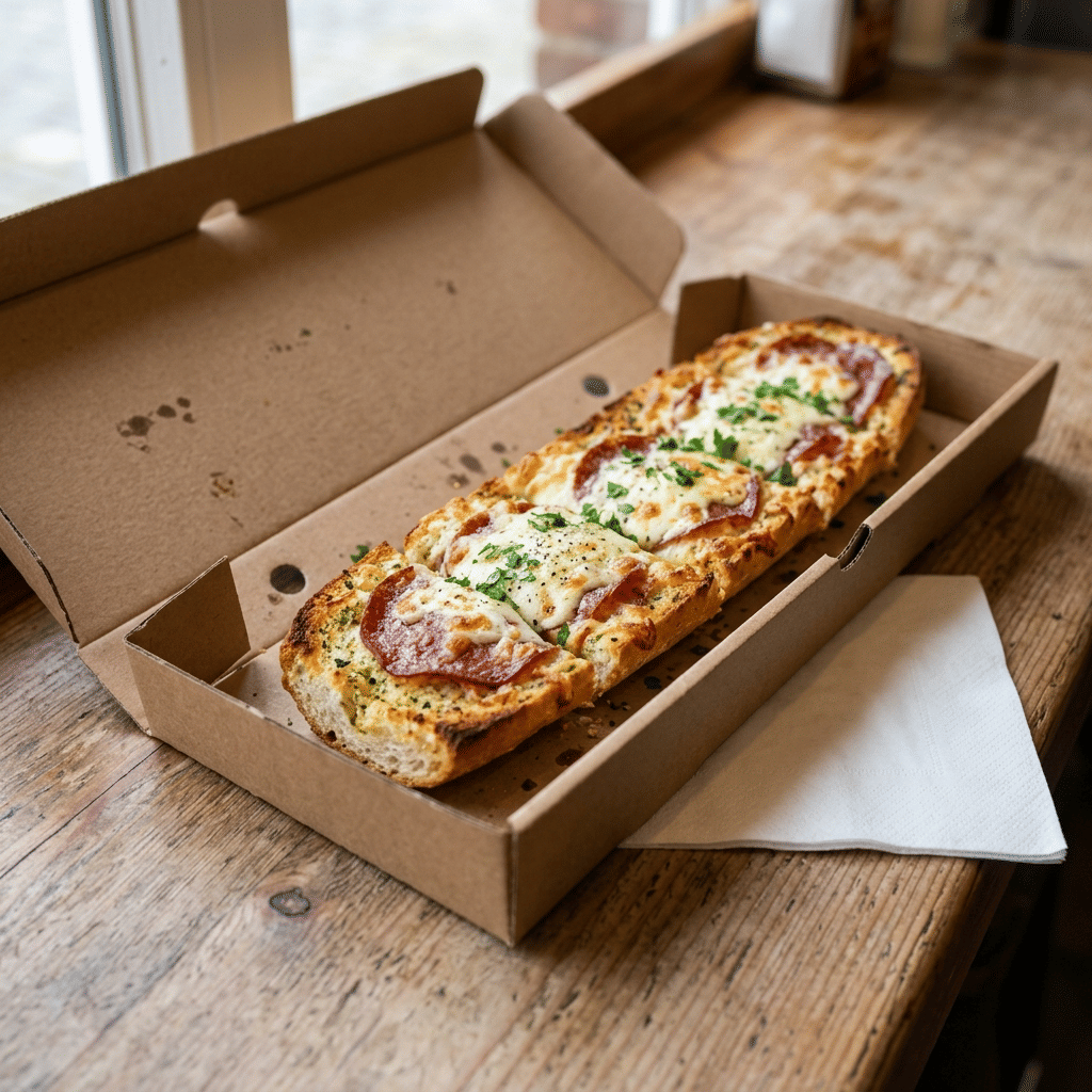 Lookbrood met kaas en salami