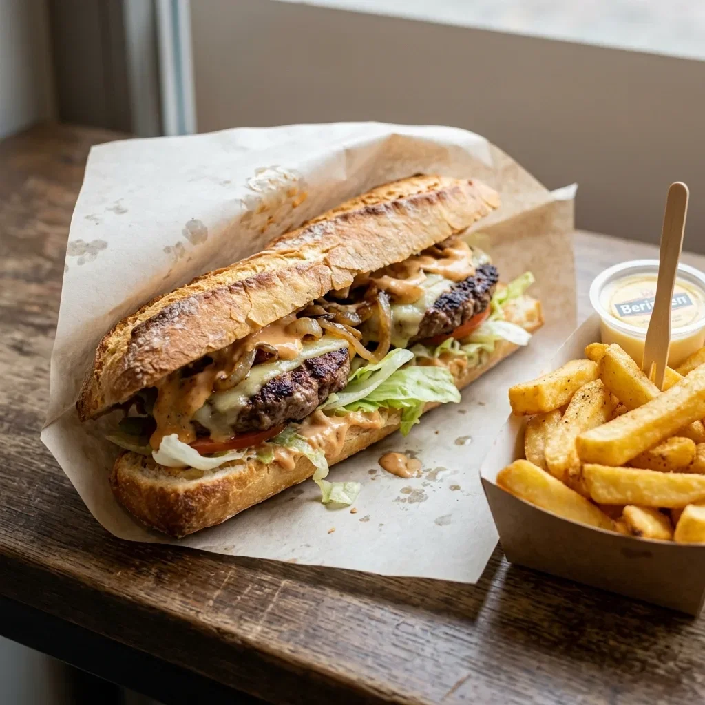 Fransbrood hamburger