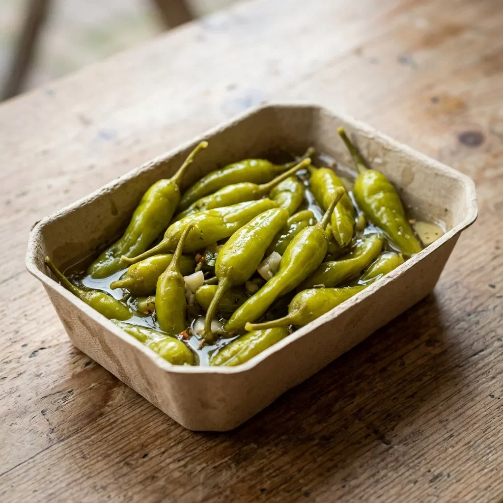 Portie groene pepers