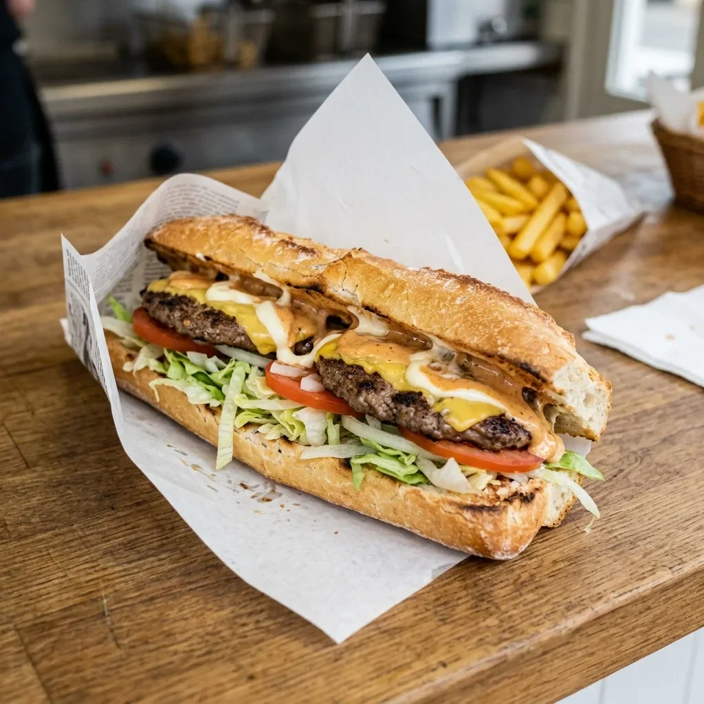 Dubbel hamburger