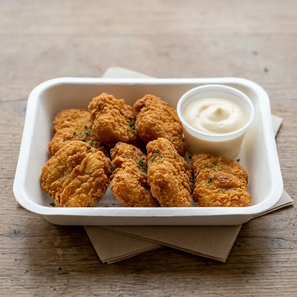 Crispy chicken nuggets