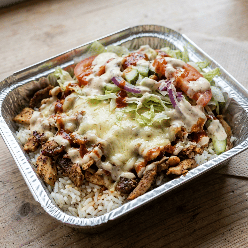 Kapsalon met rijst