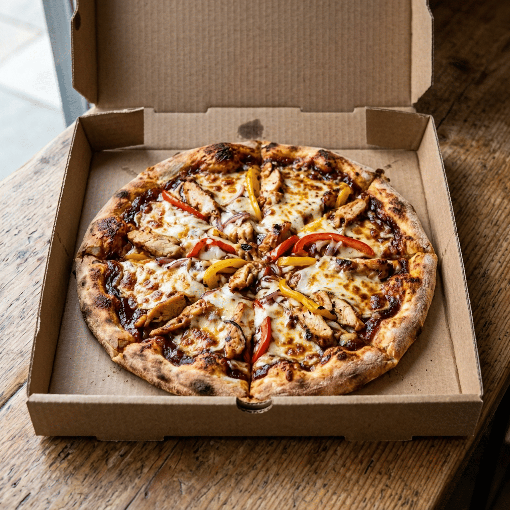 Pizza barbeque pollo